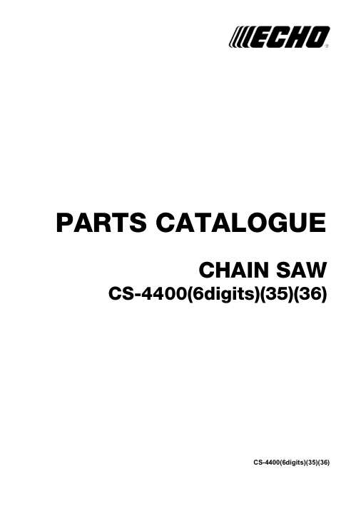 Echo CS-4400 IPL / Parts List
