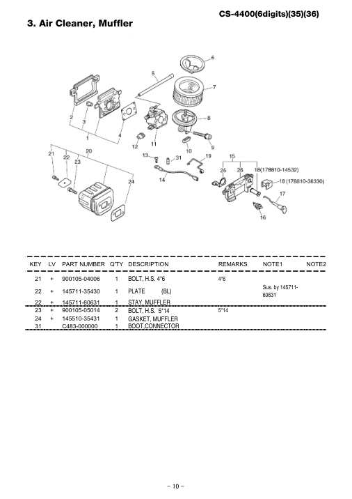 Echo CS-4400 IPL / Parts List source page 11