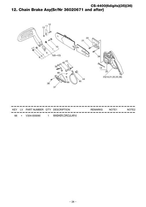 Echo CS-4400 IPL / Parts List source page 35