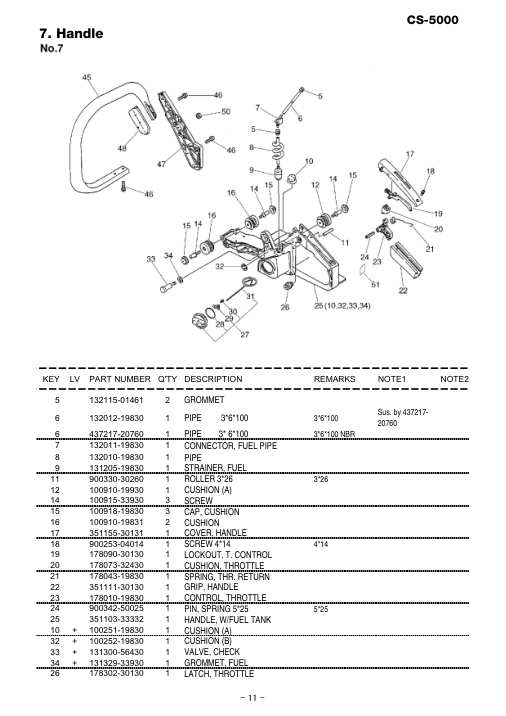 Echo CS-5000 IPL / Parts List source page 12