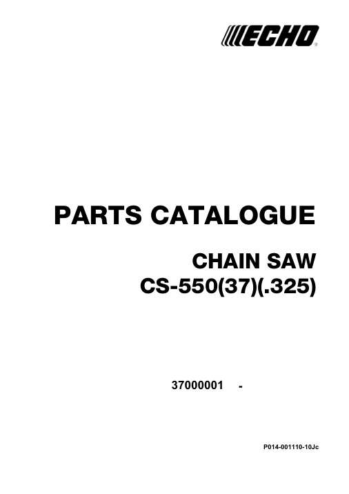 Echo CS-550 IPL / Parts List