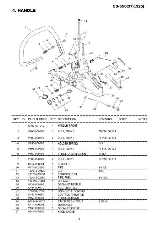 Echo CS-550 IPL / Parts List source page 7