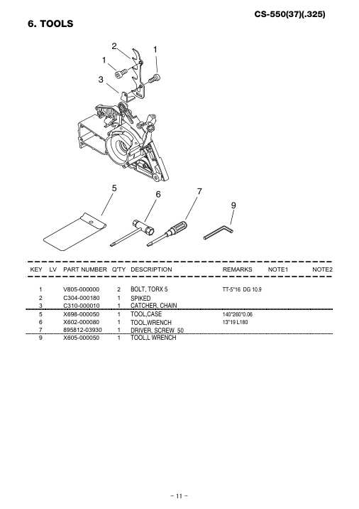 Echo CS-550 IPL / Parts List source page 12