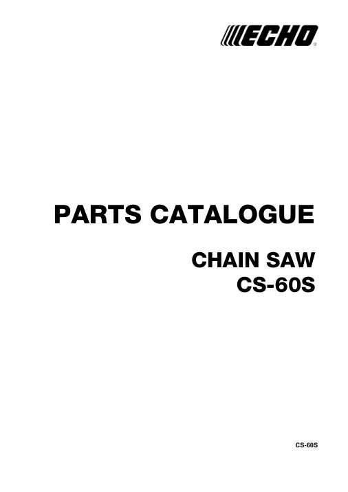 Echo CS-60S IPL / Parts List