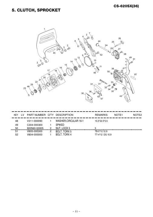 Echo CS-620SX IPL / Parts List source page 12
