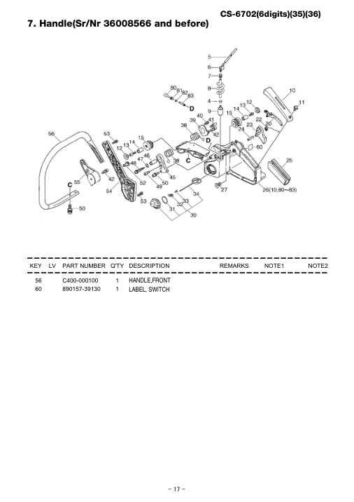 Echo CS-6702 IPL / Parts List source page 18