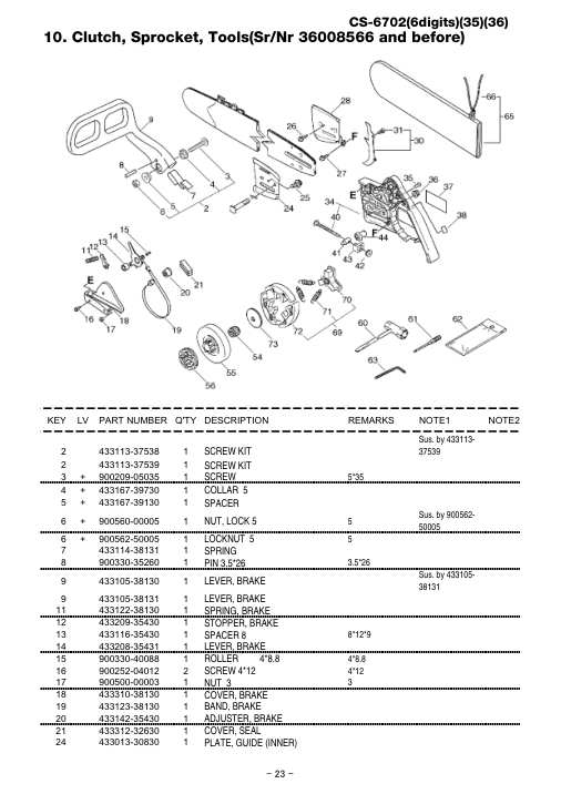 Echo CS-6702 IPL / Parts List source page 24