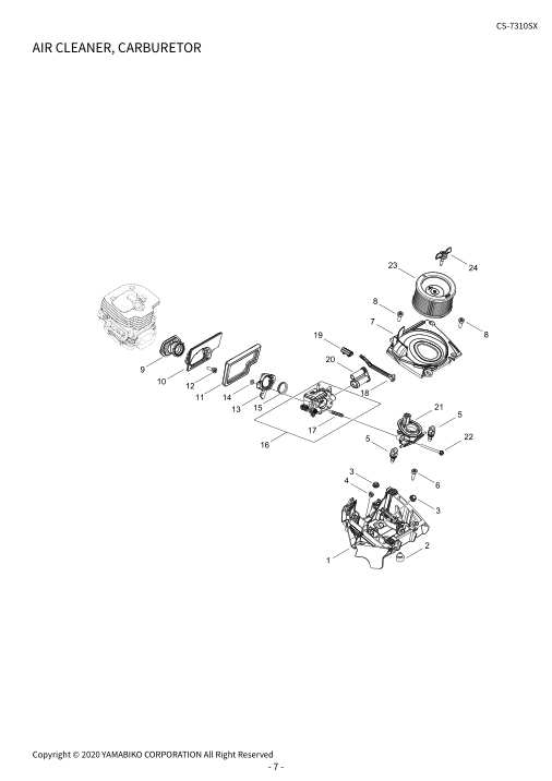Echo CS-7310SX-38spec IPL / Parts List source page 9