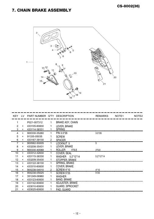 Echo CS-8002 IPL / Parts List source page 13