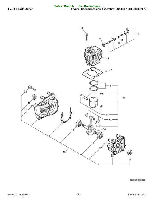Echo EA500 IPL / Parts List source page 24