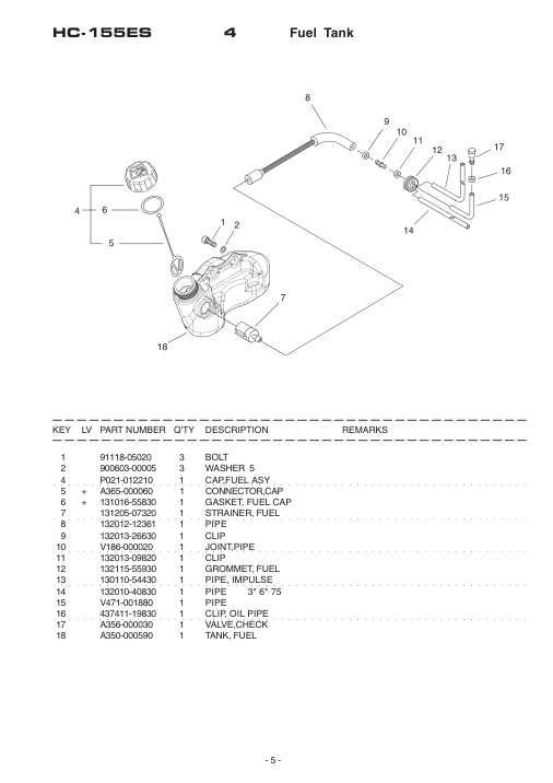Echo HC-155ES IPL / Parts List source page 6