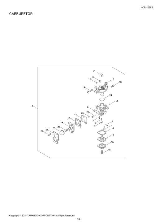 Echo HCR-185ES IPL / Parts List source page 15