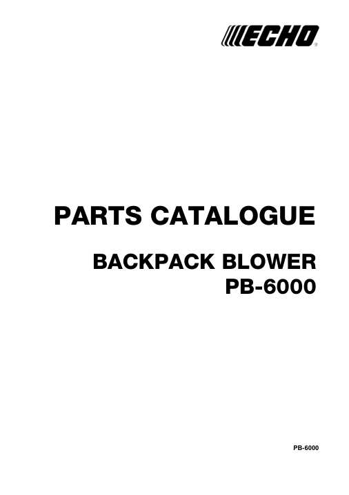 Echo PB-6000 IPL / Parts List