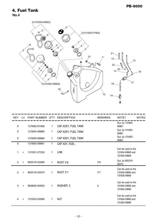 Echo PB-6000 IPL / Parts List source page 13