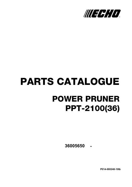 Echo PPT-2100 IPL / Parts List