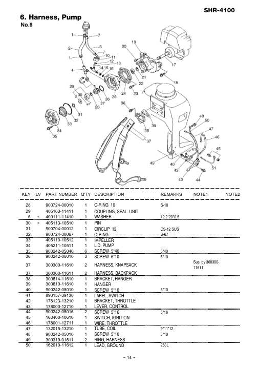 Echo SHR-4100 IPL / Parts List source page 15