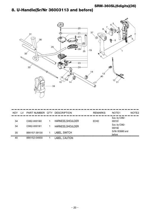 Echo SRM-360SL IPL / Parts List source page 26