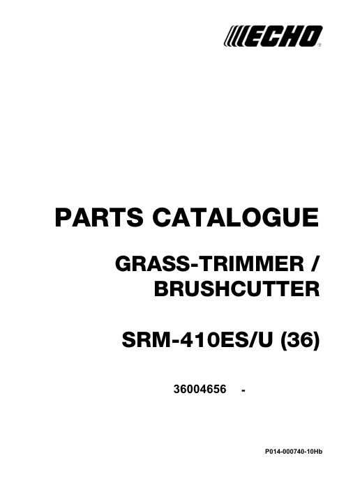 Echo SRM-410ES IPL / Parts List
