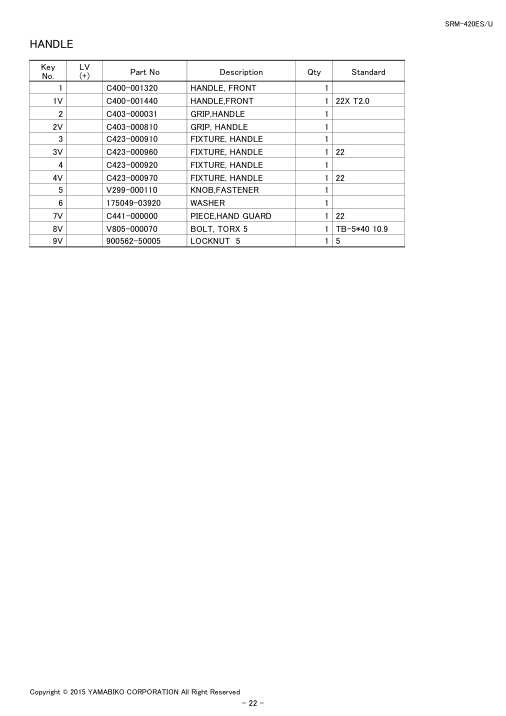 Echo SRM-420ES IPL / Parts List source page 24