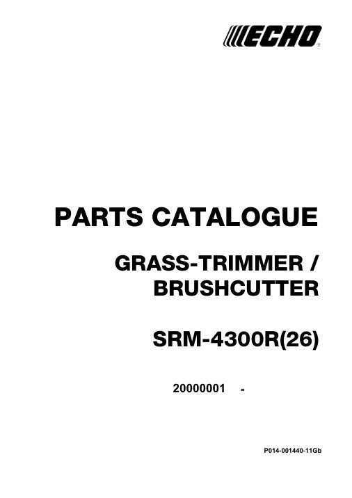Echo SRM-4300R IPL / Parts List