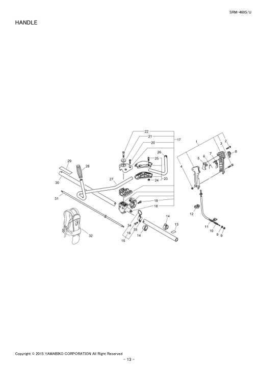 Echo SRM-4605 IPL / Parts List source page 15