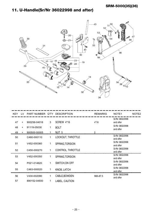 Echo SRM-5000 IPL / Parts List source page 26