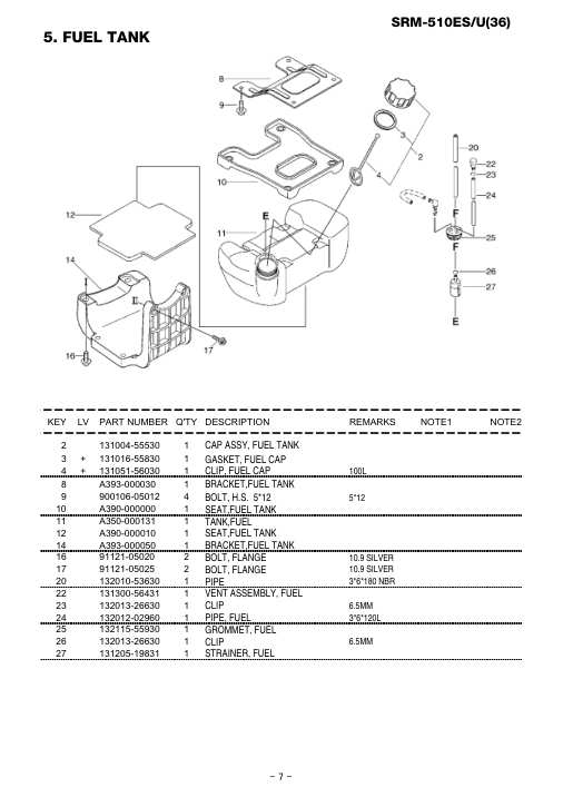Echo SRM-510ES IPL / Parts List source page 8