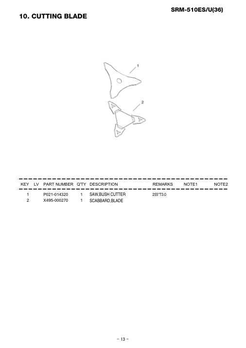 Echo SRM-510ES IPL / Parts List source page 14