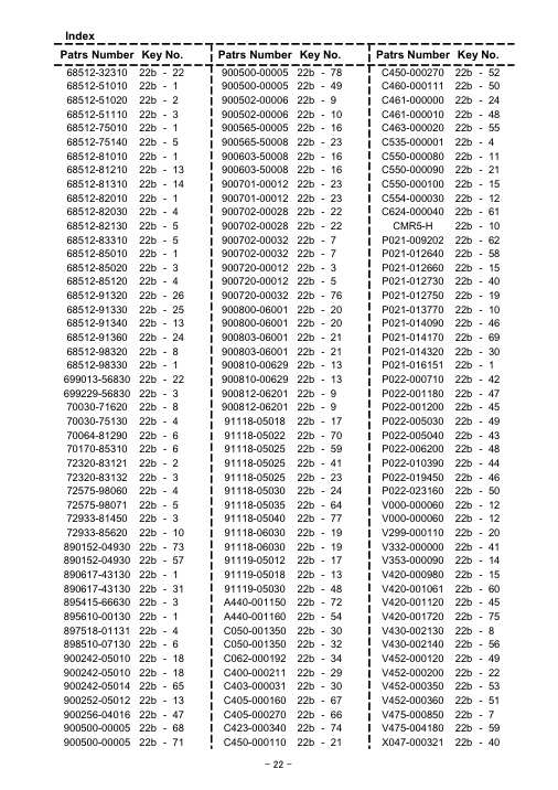 Echo SRMF-340 IPL / Parts List source page 23