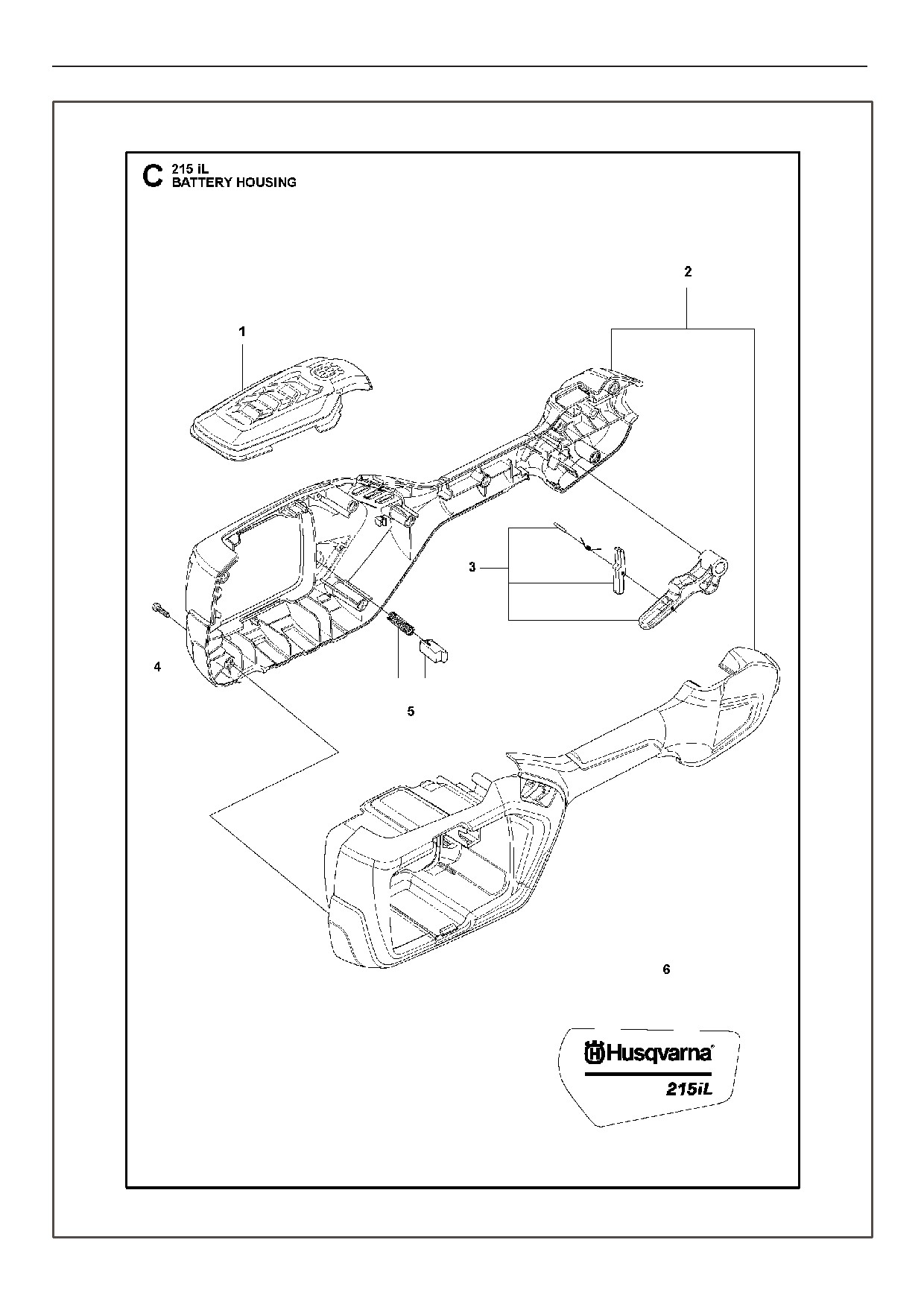 A Cutting exploded parts diagram