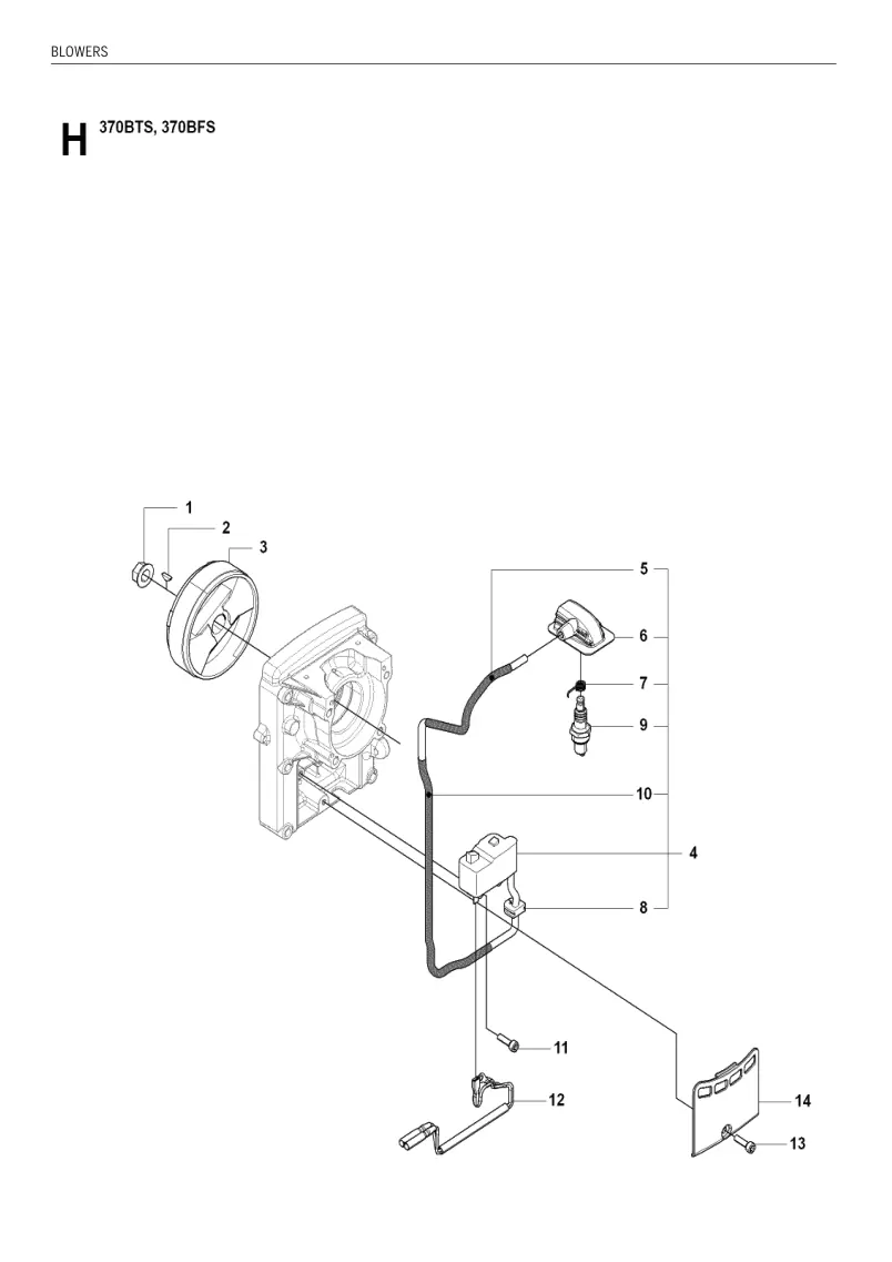 Husqvarna 370BTS IPL BLOWERS