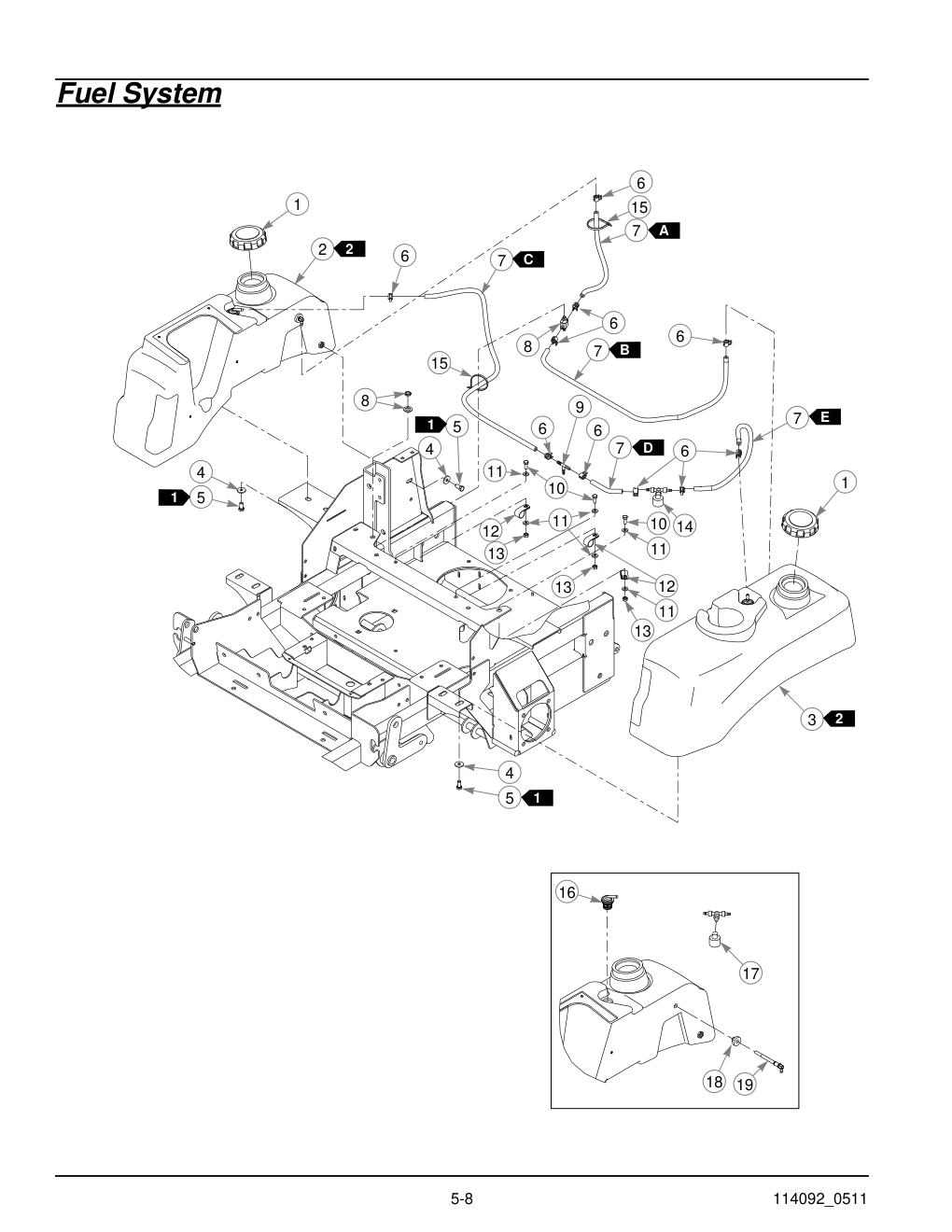 Hustler Super Z Parts Manual - 929927 - Fuel System diagram
