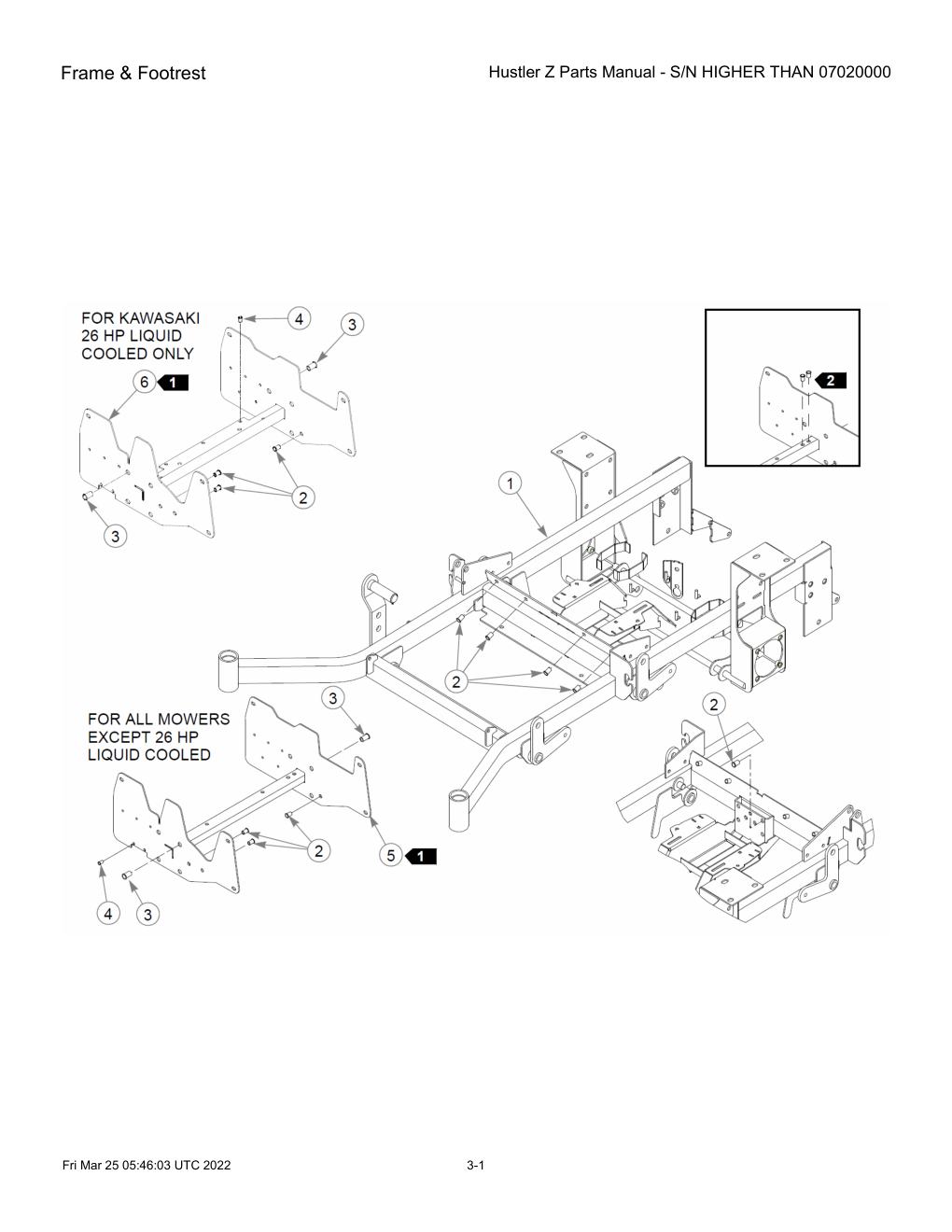 Hustler Z Parts Manual - S/N HIGHER THAN 07020000 - 747782