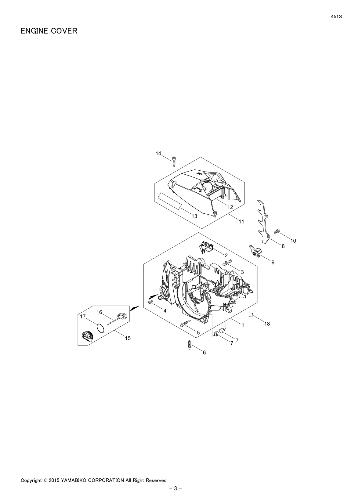451S IPL page 5 - ENGINE COVER