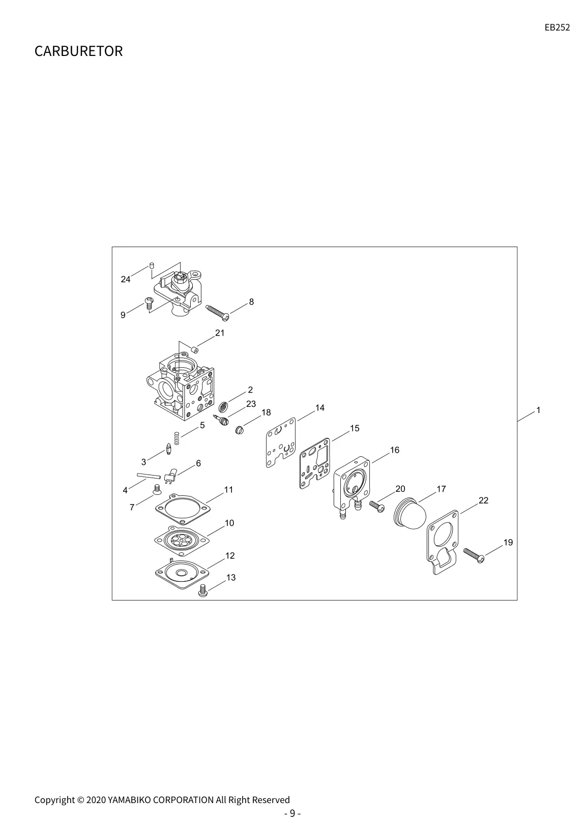 EB252 IPL page 11 - CARBURETOR
