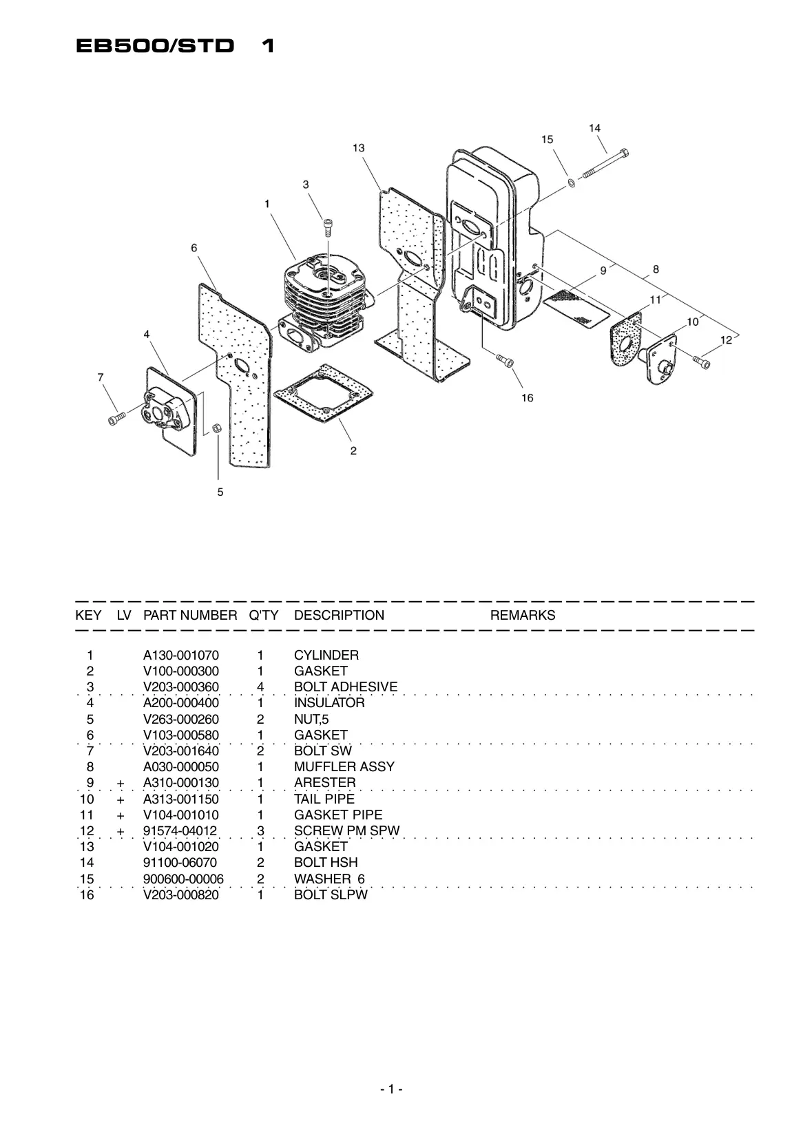 EB500 STD IPL page 2 - BOLT SLPW