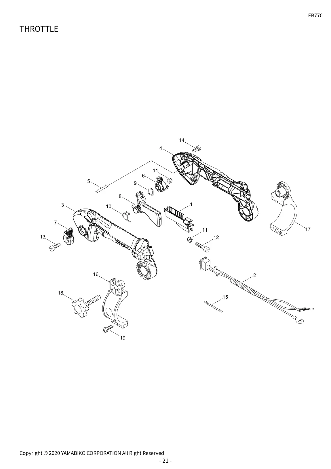 EB770 IPL page 24 - THROTTLE