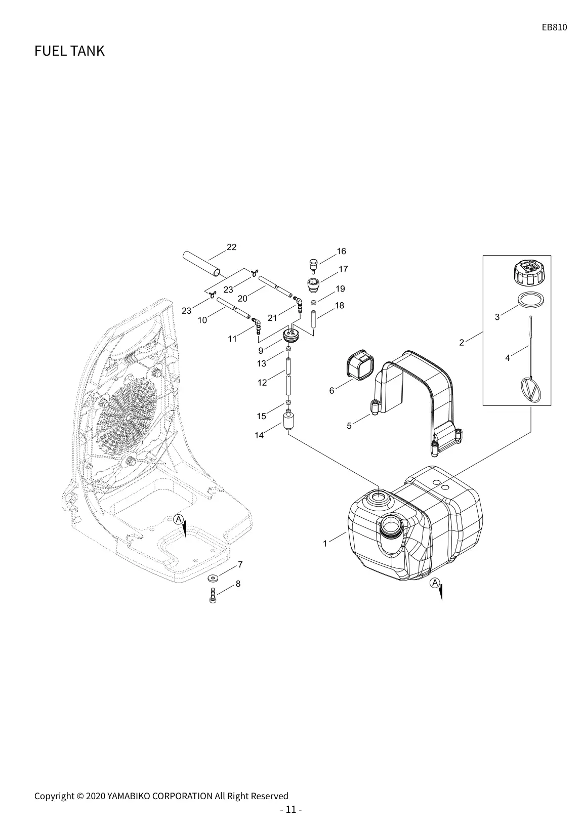 EB810 IPL page 14 - FUEL TANK