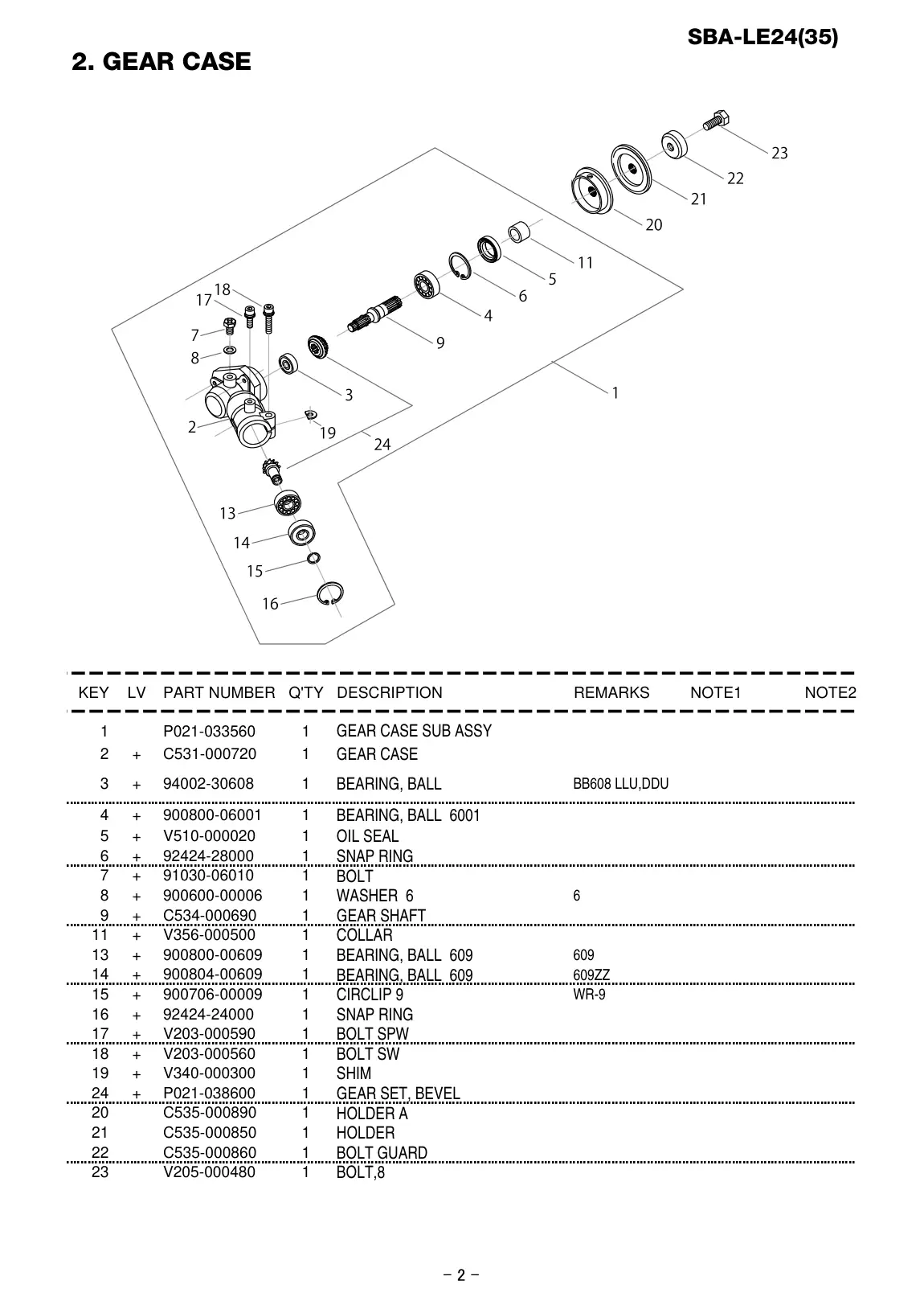 SBA-LE24 IPL page 3 - BOLT,8