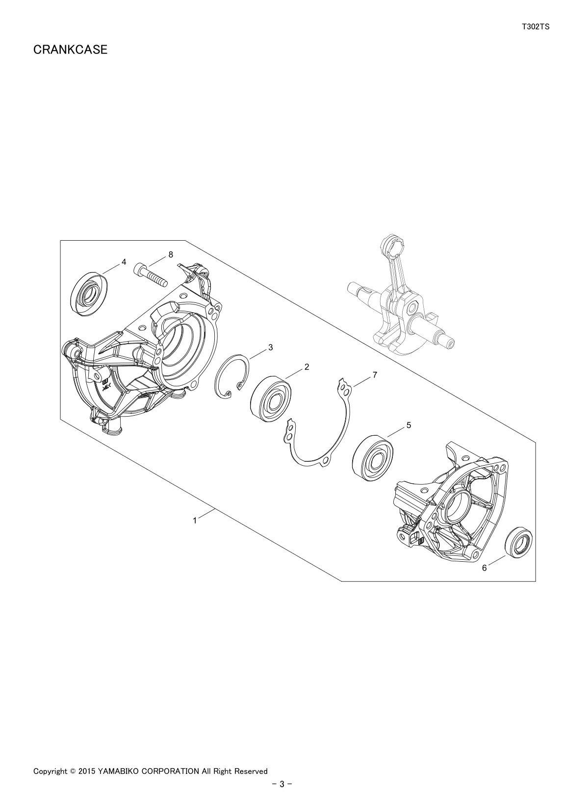 T302TS IPL page 5 - CRANKCASE