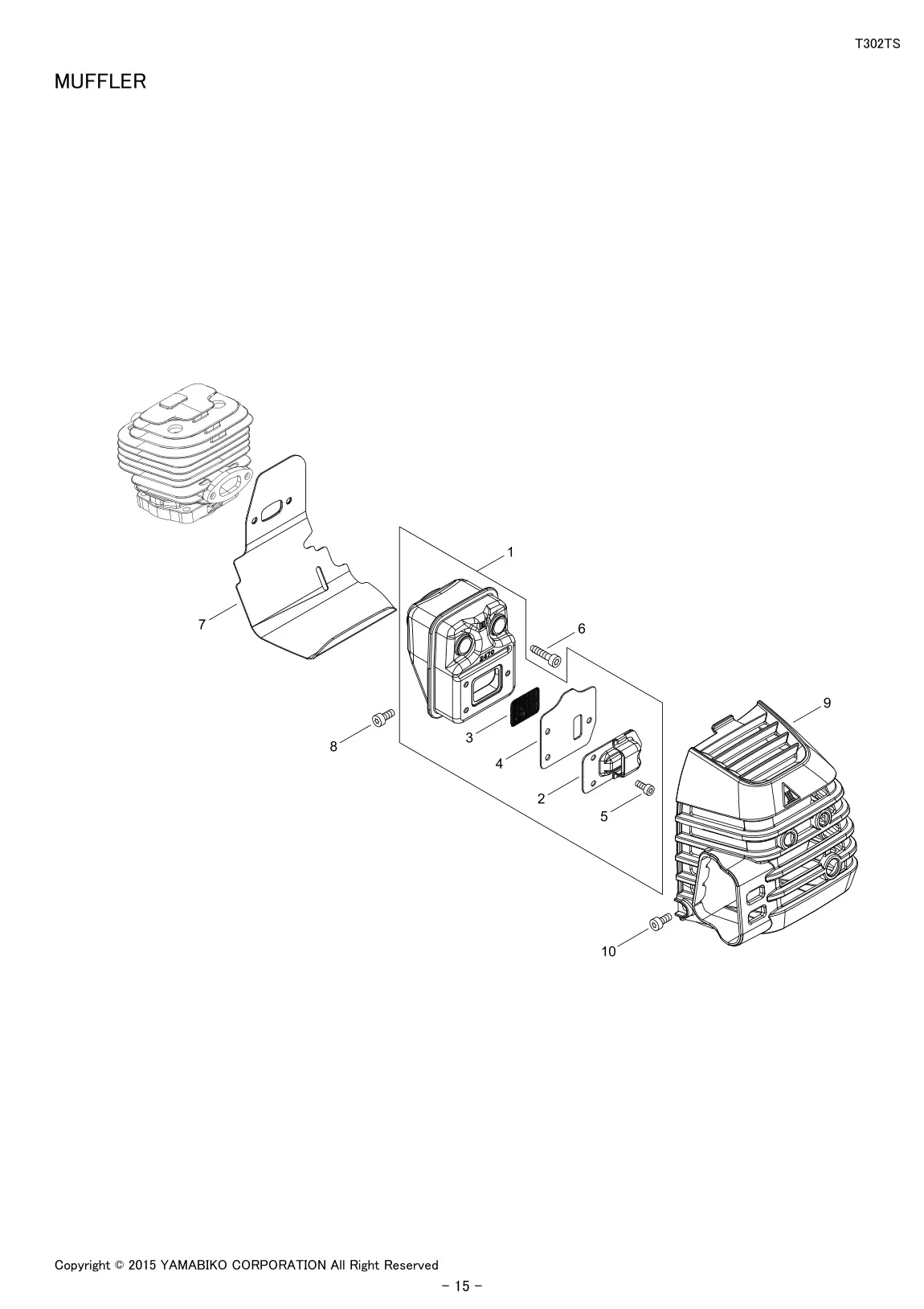 T302TS IPL page 17 - MUFFLER