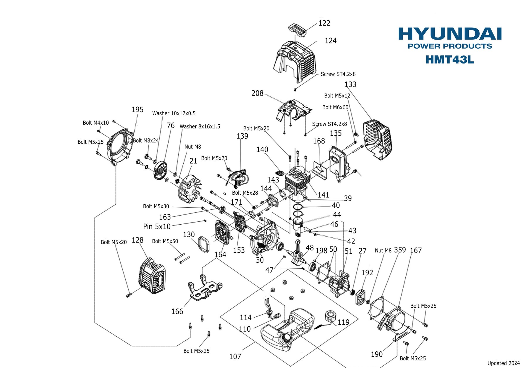 Hyundai HMT43L IPL diagram page 1